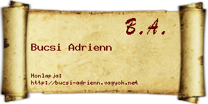 Bucsi Adrienn névjegykártya