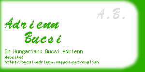adrienn bucsi business card